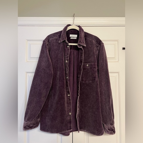 Urban Outfitters Other - Urban Outfitters Men's Dark Purple Corduroy Shirt Jacket